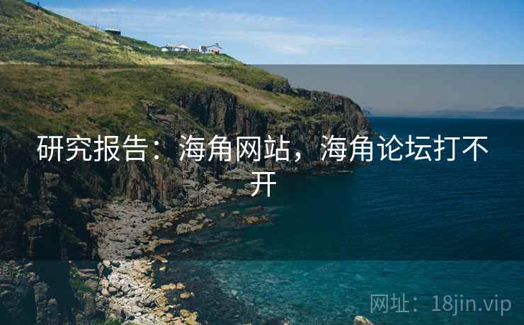 研究报告:海角网站,海角论坛打不开