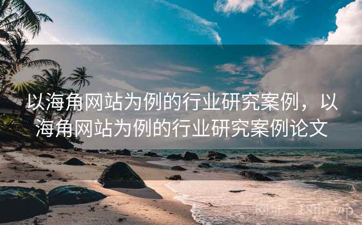 以海角网站为例的行业研究案例,以海角网站为例的行业研究案例论文