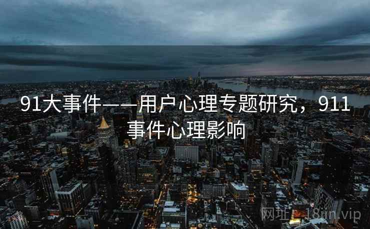 91大事件——用户心理专题研究,911事件心理影响