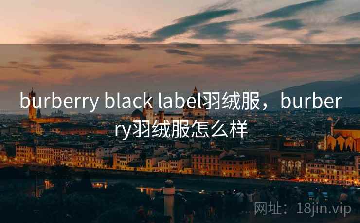 burberry black label羽绒服,burberry羽绒服怎么样