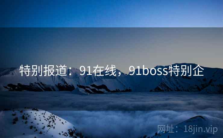 特别报道:91在线,91boss特别企